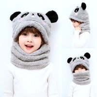 KIDS6246: Baby Super Soft Panda Snood Hat (3-12 Months)
